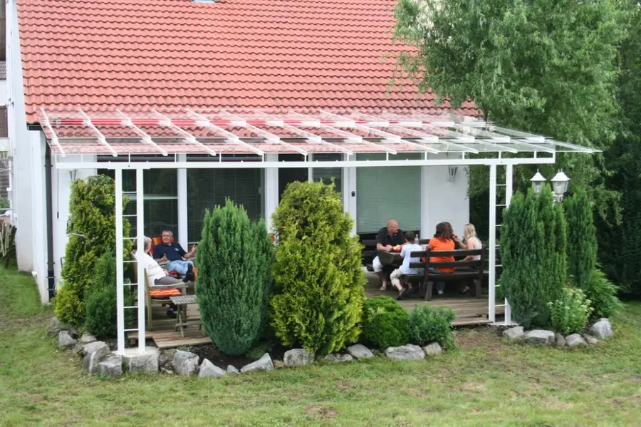 Belastungstest der mm Finca Überdachung, Aufnahme 1