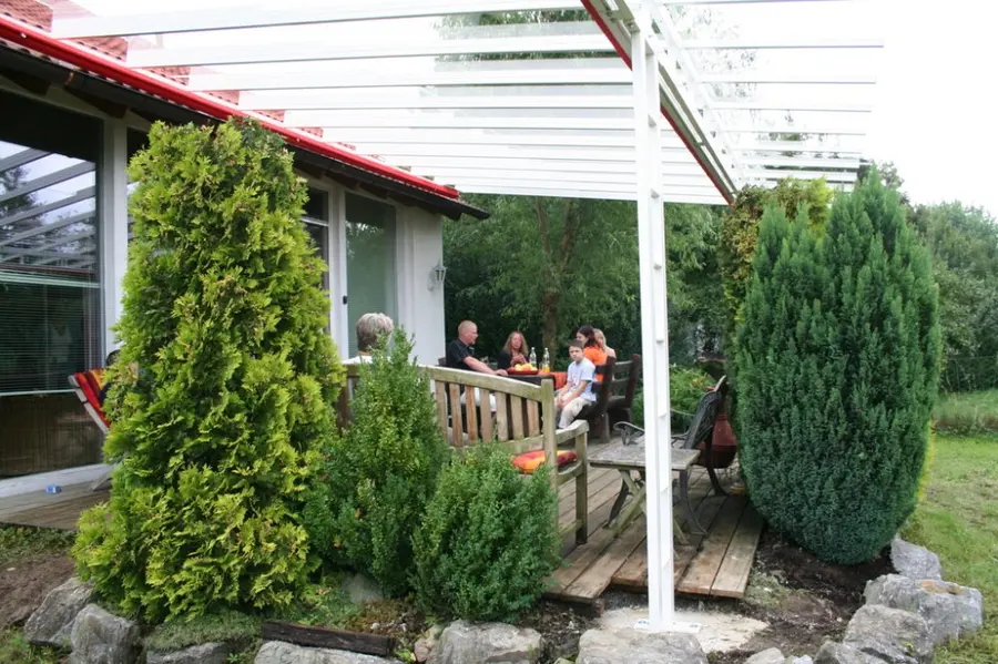 Belastungstest der mm Finca Überdachung, Aufnahme 2
