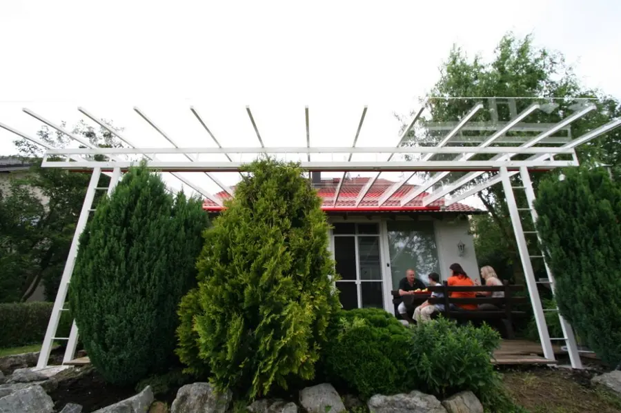 Belastungstest der mm Finca Überdachung, Aufnahme 3