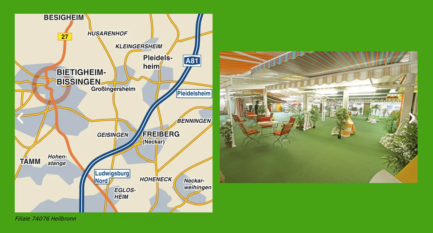 Lageplan der Ausstellung Bietigheim-Bissingen
