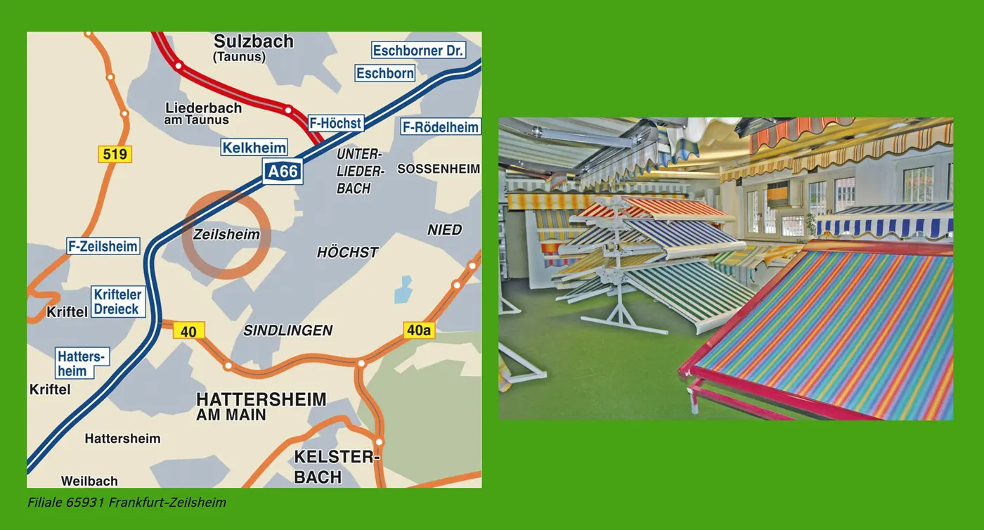 Lageplan der Ausstellung Frankfurt am Main