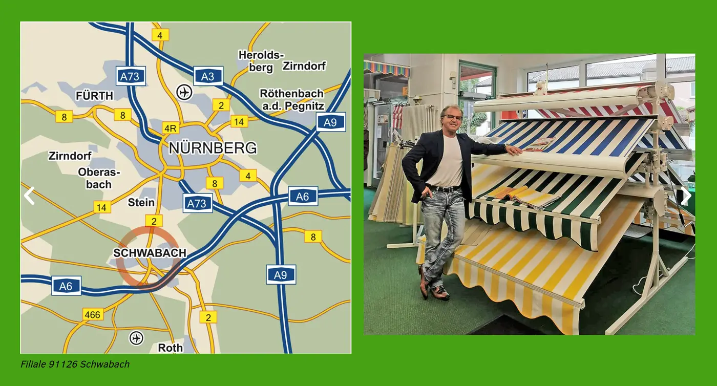 Lageplan der Ausstellung Schwabach