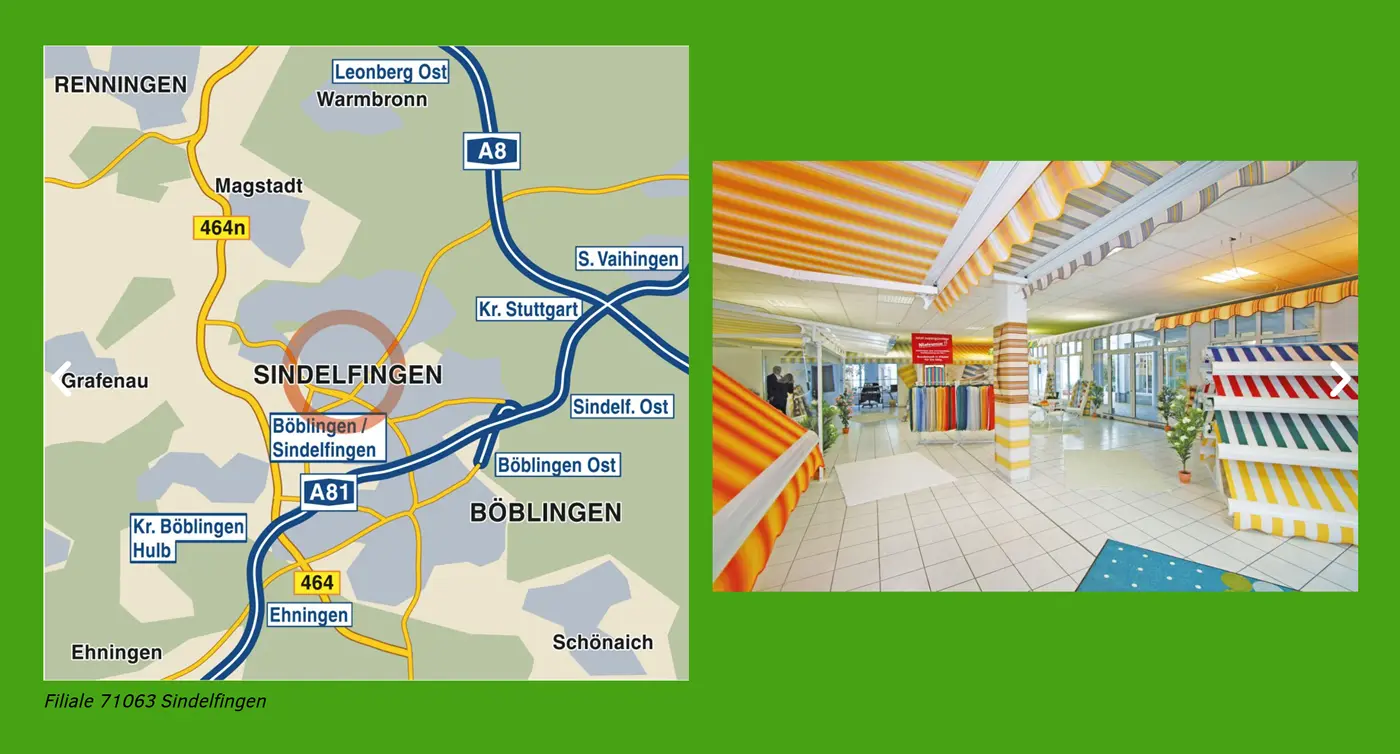 Lageplan der Ausstellung Sindelfingen