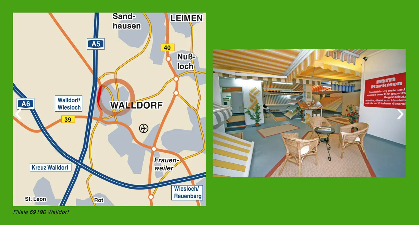 Lageplan der Ausstellung Walldorf