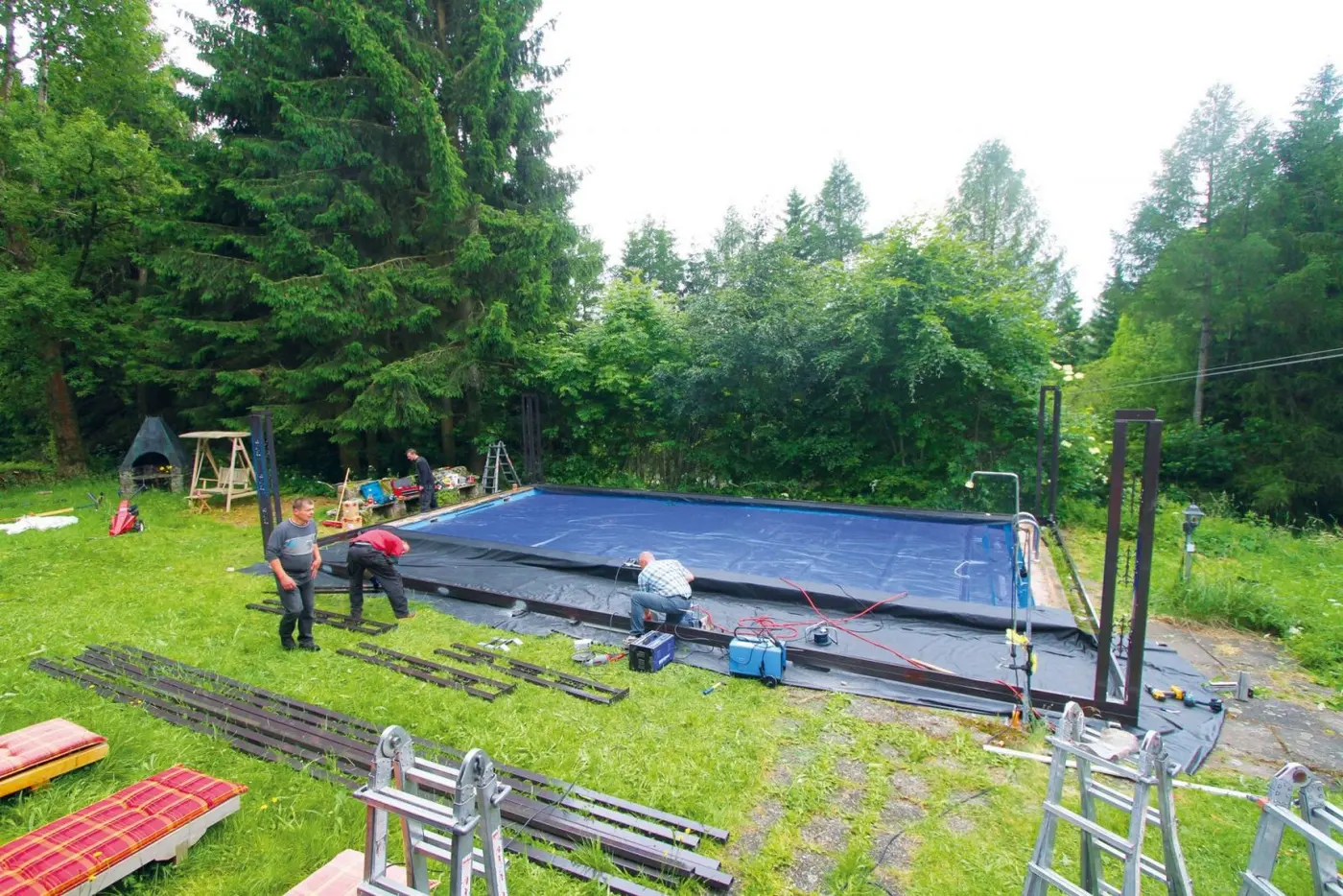 mm Pooldach und Schwimmbadüberdachung